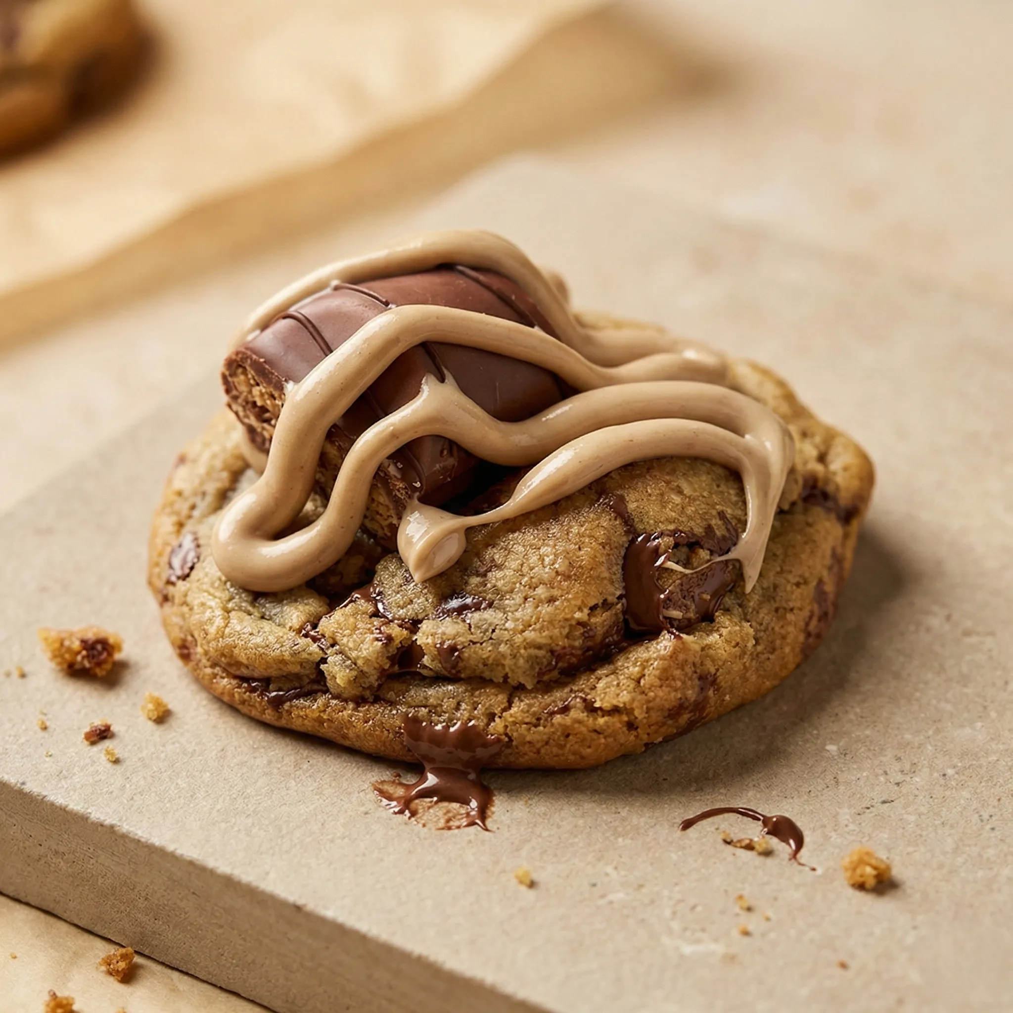 Cookie gourmandise au Kinder Bueno et chocolat