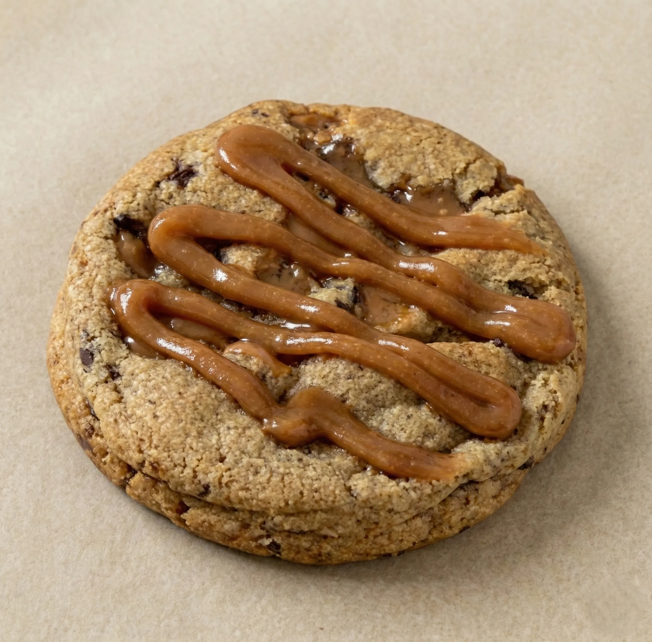 Cookie au caramel au beurre salé fait maison