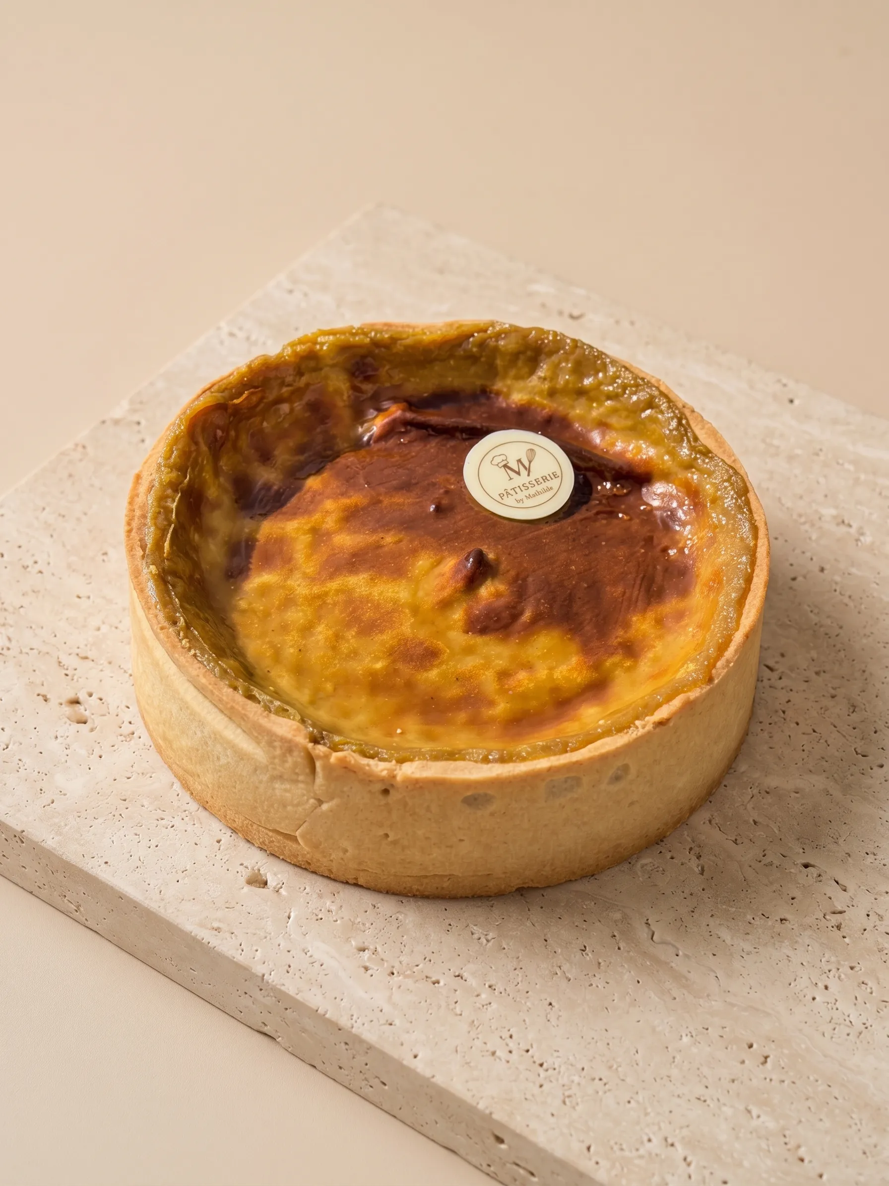 Flan à la pistache