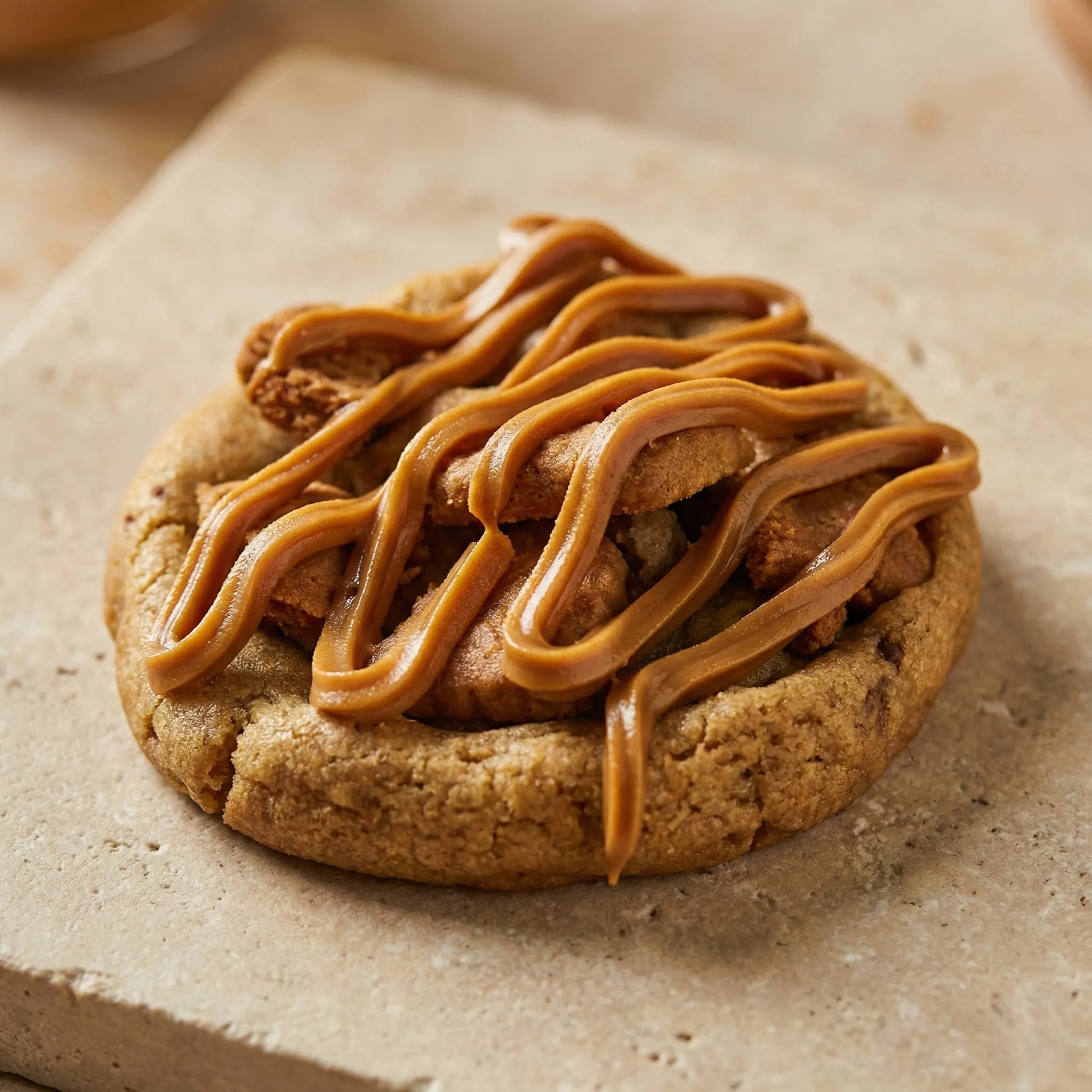 Cookie cœur fondant Spéculoos et pépites de chocolat noir