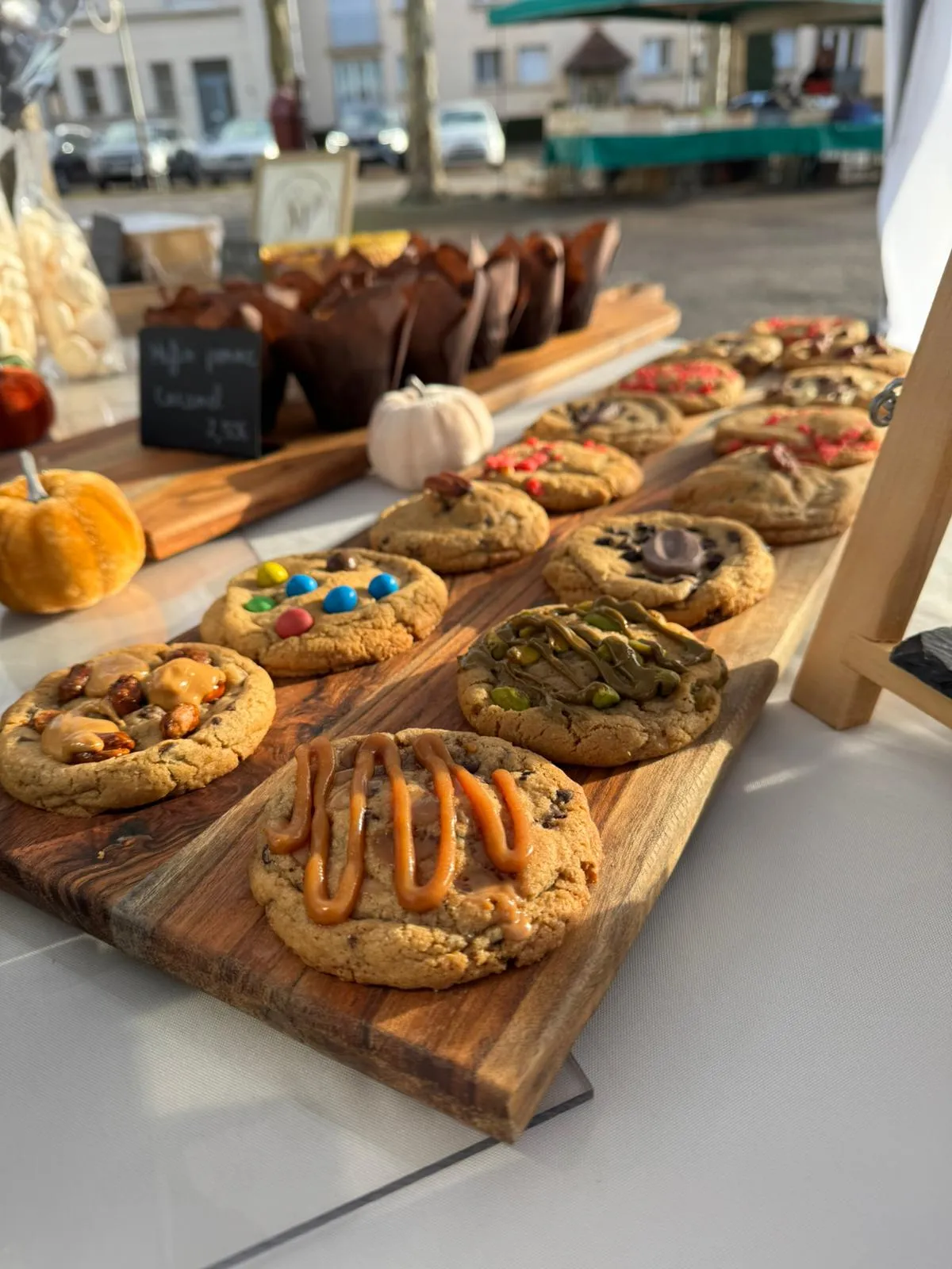 Stand artisan M Pâtisserie sur les marchés de l'Aube et Isle-Aumont
